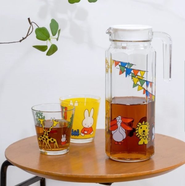 Miffy 玻璃水瓶 – 動物園 與同系列杯子